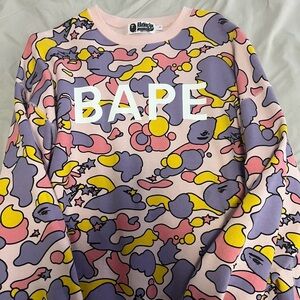 BAPE STA CAMO OVERSIZED CREW NECK